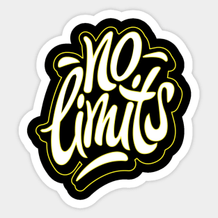 no limits Sticker